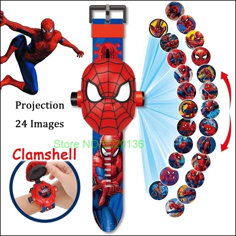Projection Superheroes Kids Watch - Hulk, Spiderman, Iron Man Toy Gift