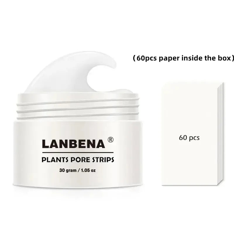 LANBENA Blackhead Removal Cream & Pores Serum Bundle for Clear Complexion