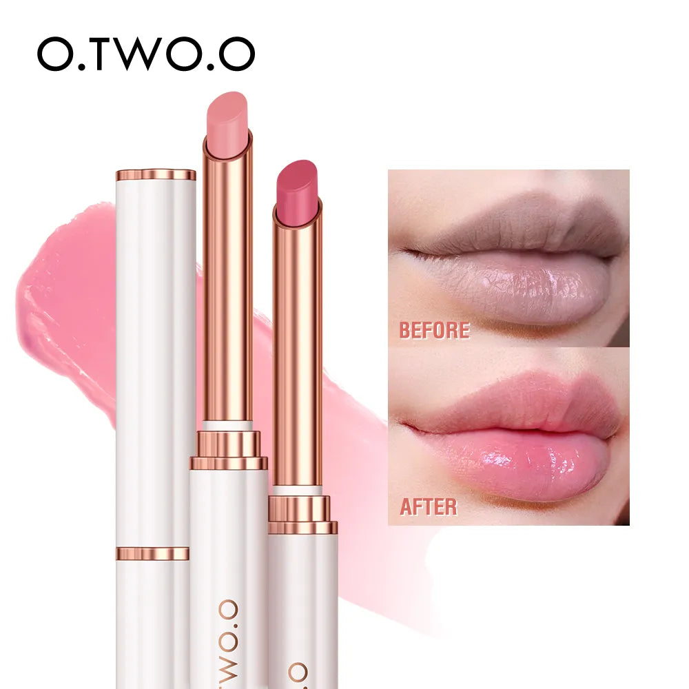 O.TWO.O Lip Balm Colors Ever-changing Lips Plumper Oil Moisturizing Long Lasting With Natural Beeswax Lip Gloss Makeup Lip Care  beautylum.com   