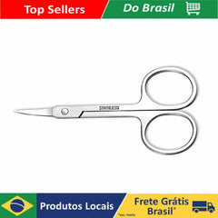 Precision Steel Grooming Scissors for Nails, Eyebrows, and Lashes: Safe and Painless Trimming