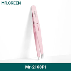 MR.GREEN Colorful Stainless Steel Eyebrow Tweezer: Precision Beauty Tool