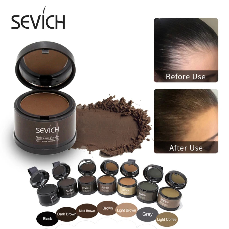 Sevich Hair Fluffy Powder Instantly Black Blonde Root Cover Up Hair Concealer Coverag Paint Repair Fill In Shadow Thinning  beautylum.com   