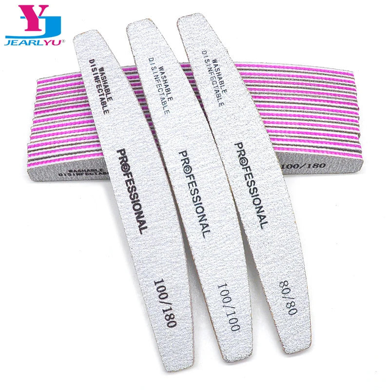 Precision Nail Files Kit: Professional Dual Grit Manicure Tools