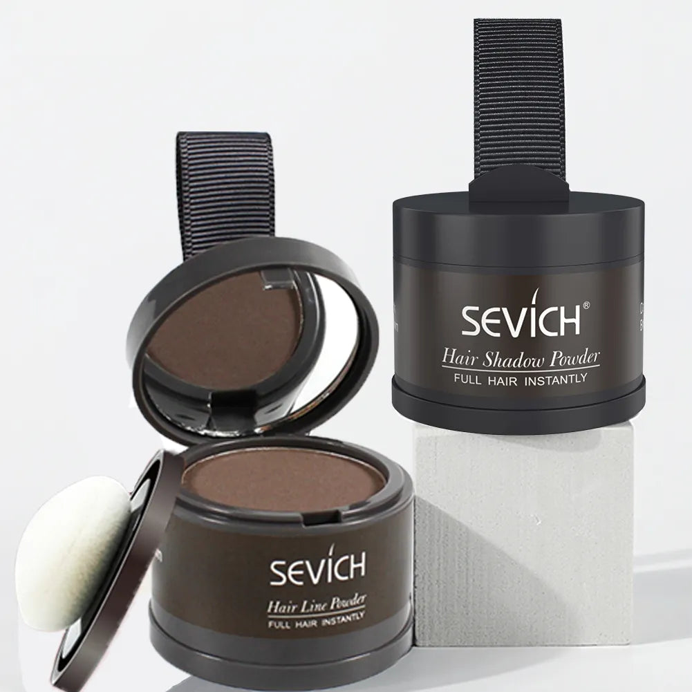 Sevich Hair Line Powder 4g Black Root Cover Up Natural Instant Waterproof Hairline Shadow Powder Hair Concealer Coverage 13color  beautylum.com   