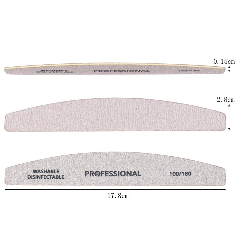 Wooden Nail Files Set: Precision Care & Polishing for Beautiful Nails