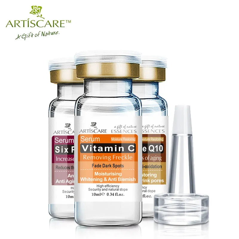 ARTISCARE Serum for Face Whitening Anti Wrinkles 8pcs Hyaluron Acid Anti Aging Vitamain C Essence Acne Skin Care Facial Product  beautylum.com   