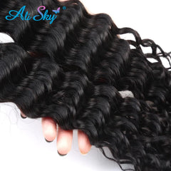 Alisky Deep Curly Human Hair Extensions: Premium Brazilian RemyLuxury & Style