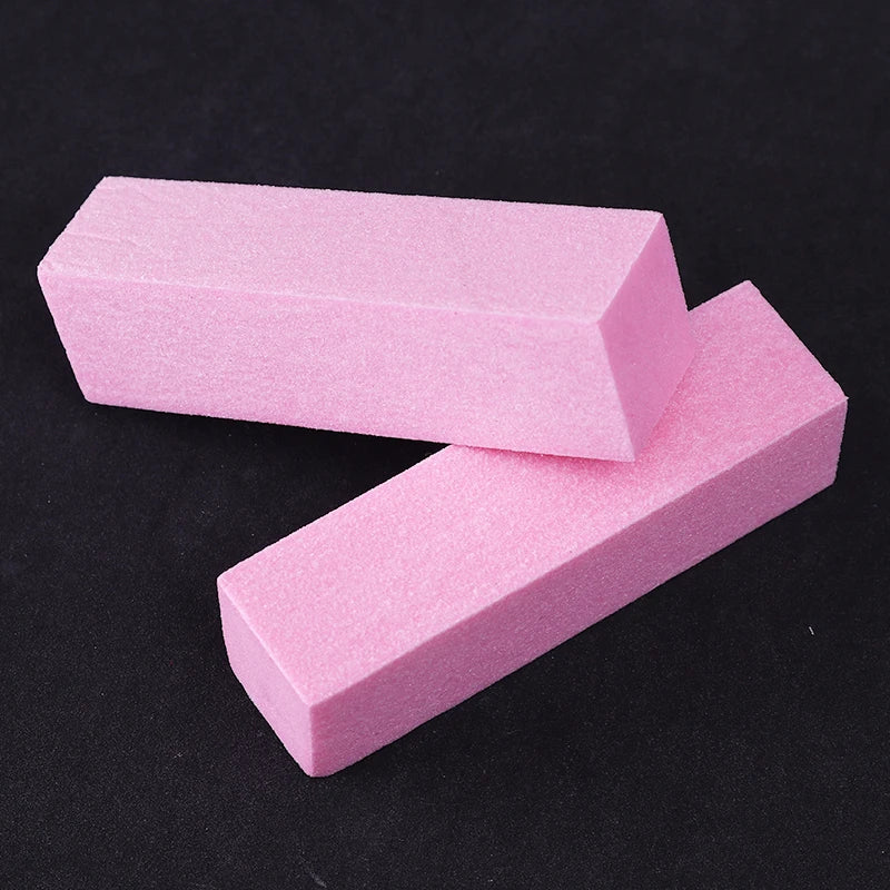 Pink White Buffing Sanding Files Block Pedicure Manicure Care Sponge Nail Art Buffer Grindig Polishing No Hurt Nail Art Tools  beautylum.com   