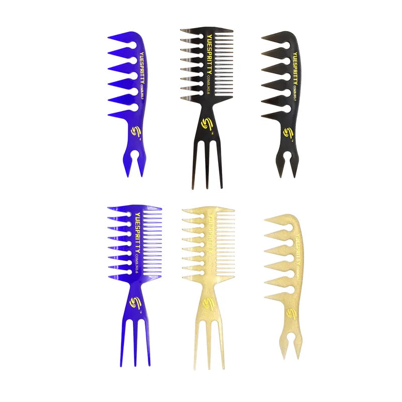 2021 styling hair brush oil comb，Retro oil head wide tooth comb，Men's beard comb，Barber hair styling tools  beautylum.com   