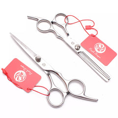 Purple Dragon Professional Hair Cutting Shears Set - Stylish Barber Scissors