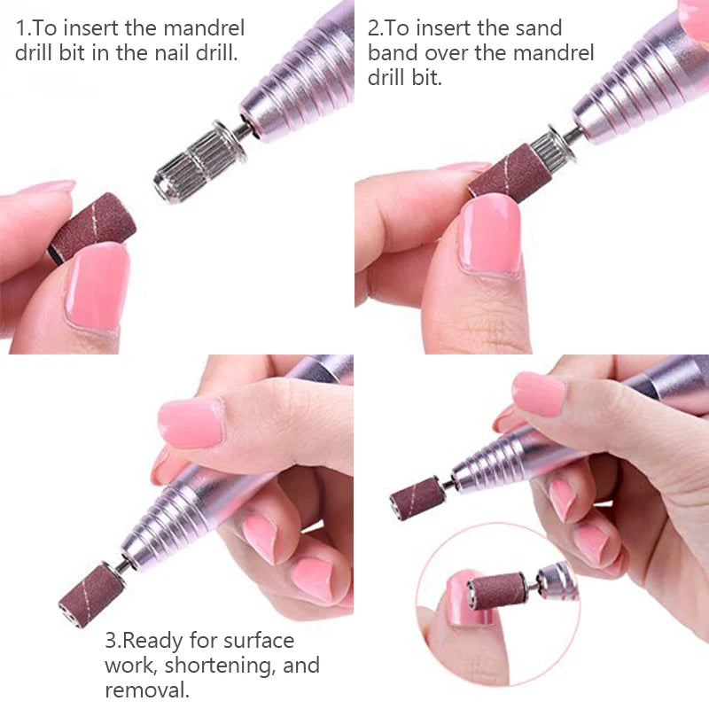 Electric Manicure Nail Drill Set: Professional Gel Polish Removal Kit