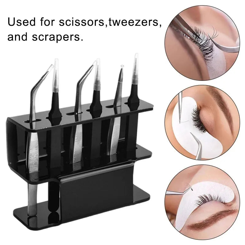 Eyelash Tweezers Stand: Premium Storage Organizer for Beauty Tools