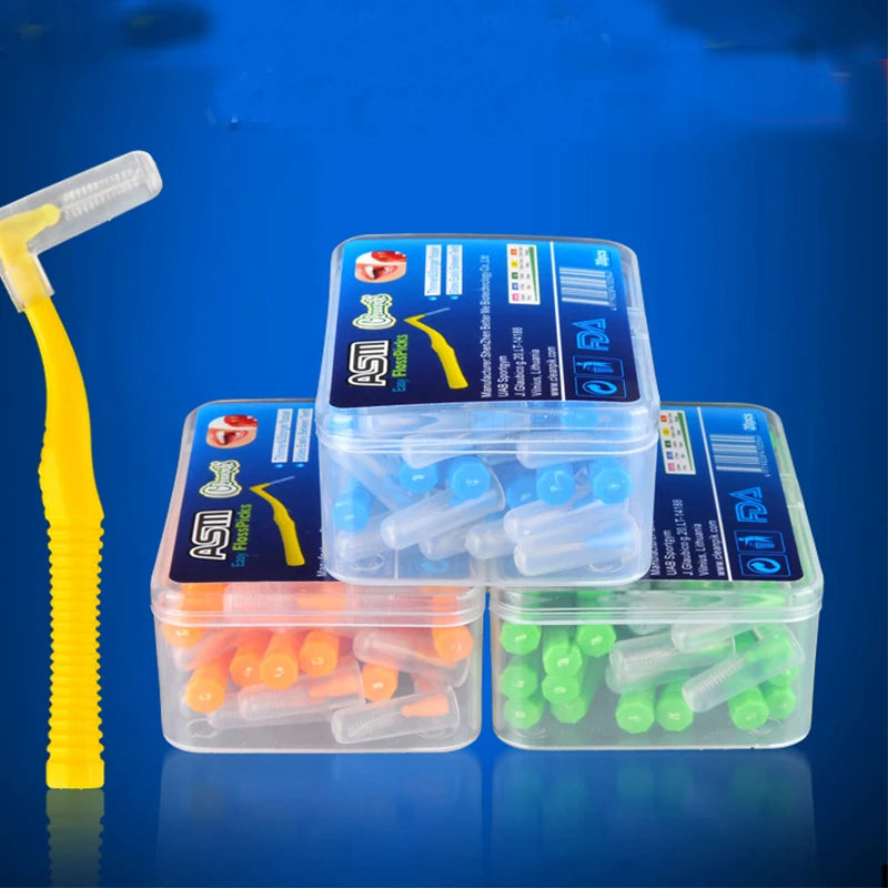 Orthodontic Teeth Whitening Brushes: Deep Cleaning Kit for Braces & Gaps