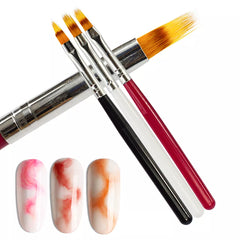 Nail Art Brush Pen Set: Professional Gradient Bloom Manicure Kit