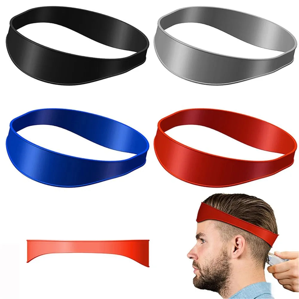 DIY Home Hair Trimming Home Haircuts Curved Headband Silicone Neckline Shaving Template and Hair Cutting Guide Hair Styling Tool  beautylum.com   
