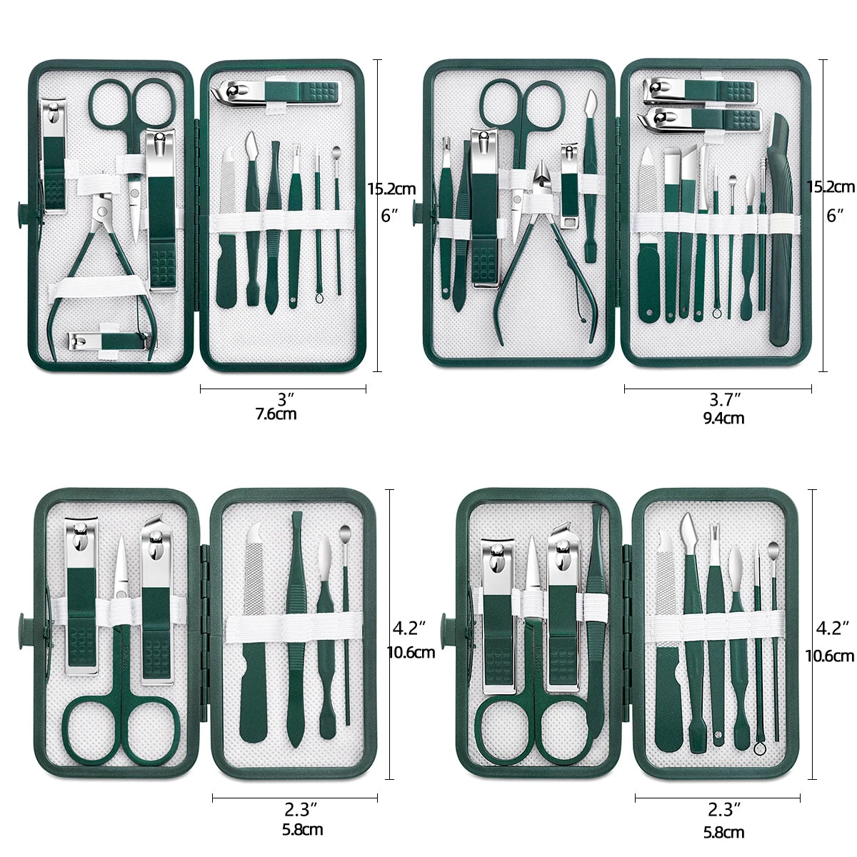 Stainless Steel Manicure Kit: Professional Grooming Set for Nails