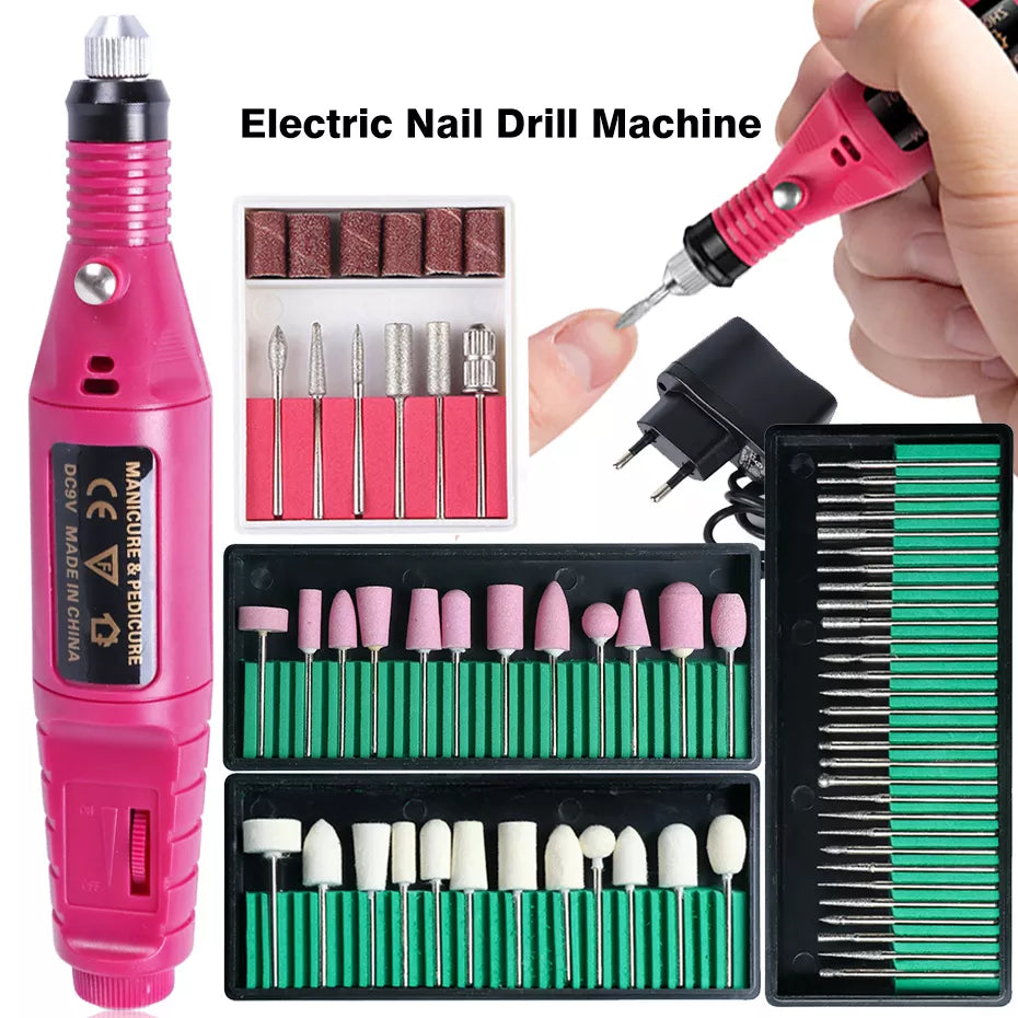 Electric Nail Drill Set: High-Speed, Multi-Functional, Professional Results