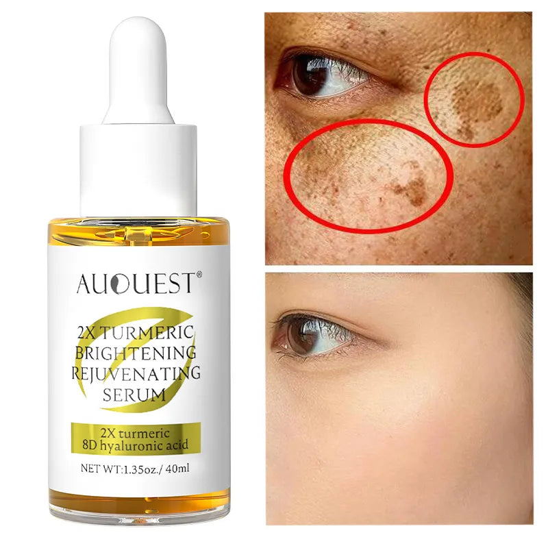 AUQUEST Dark Spot Serum Hyaluronic Acid Whitening Vitamin C Face Serum Turmeric Collagen Facial Skin Care Beauty  beautylum.com Default Title  