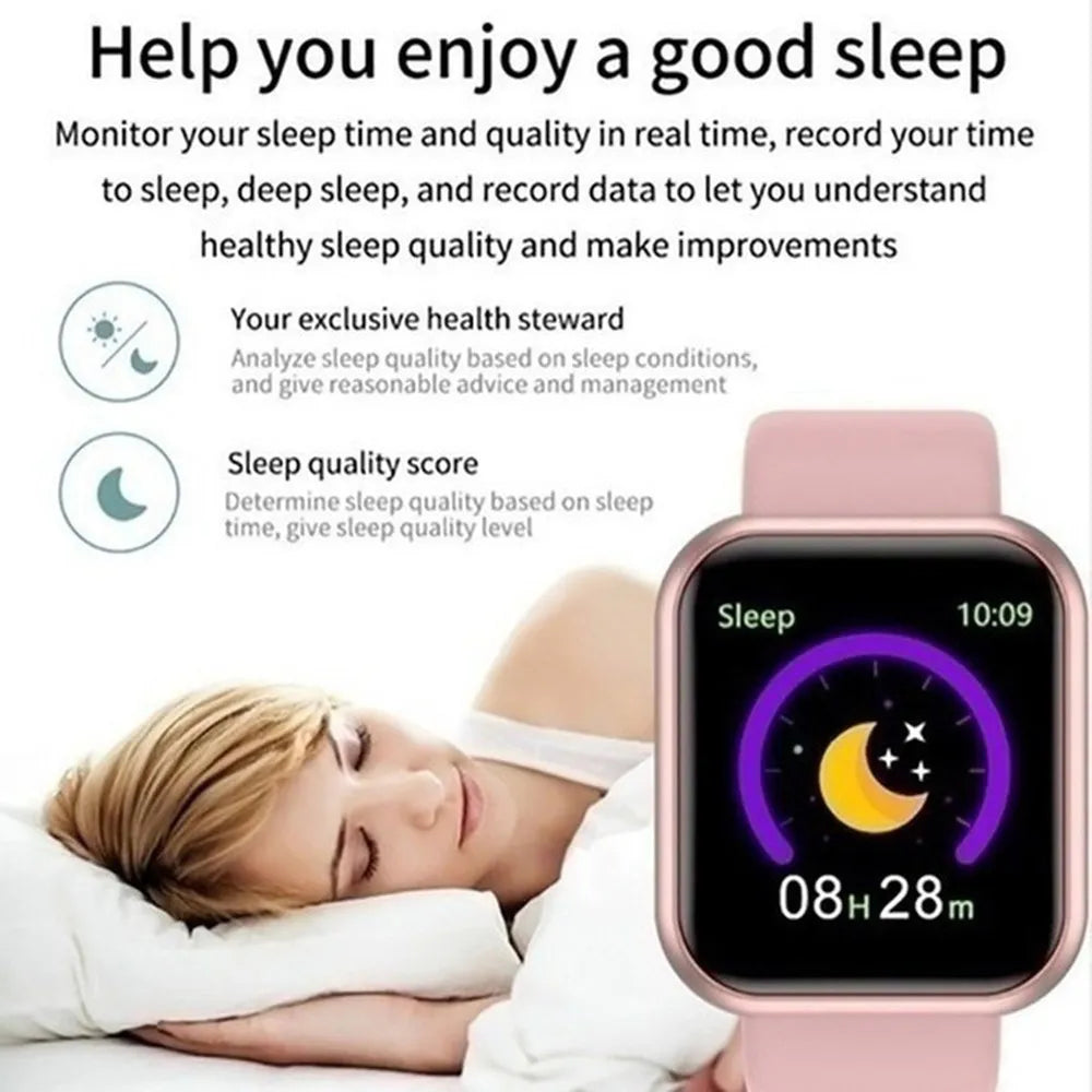 Smartwatch with Fitness Tracker and Multiple Language Support: Track Fitness, Monitor Sleep, Global Language Compatibility.