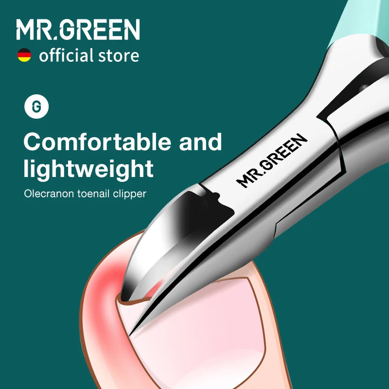 MR.GREEN ingrown Nail Clippers Toenail Cutter Stainless Steel Pedicure Tools Thick Toe Nail Correction Deep Into Nail Grooves  beautylum.com   