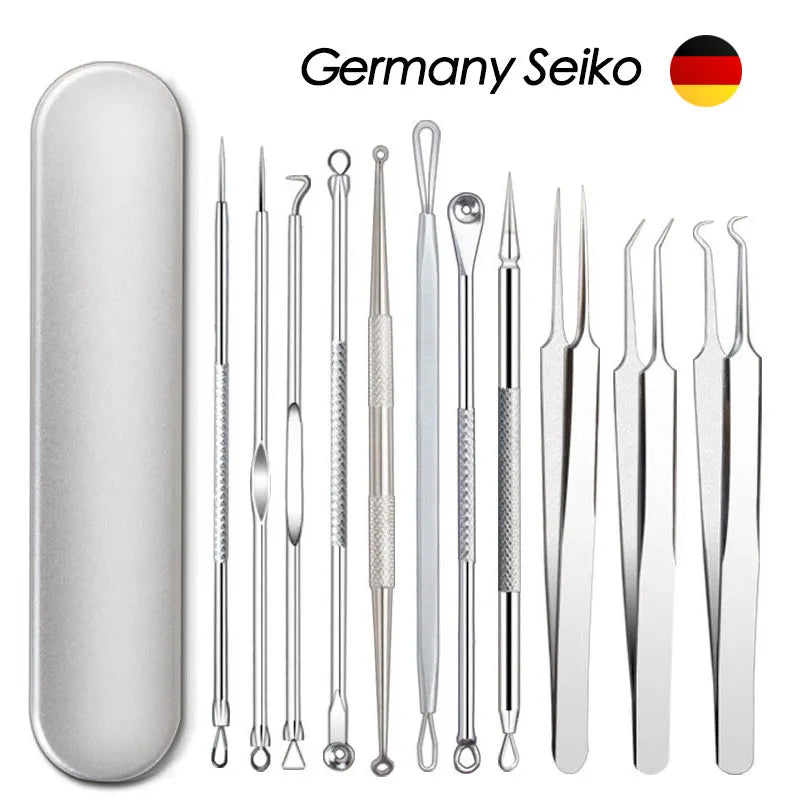 Stainless Steel Blackhead Remover Set: Effective Skin Care Tools for Clear Skin