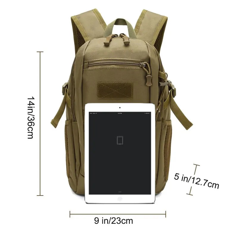 15L Military Tactical Backpack: Waterproof, Versatile, Durable for Outdoor Adventures