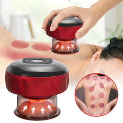 Electric Cupping Massager with Red Light Therapy and Vibrator: Customizable Relaxation Solution