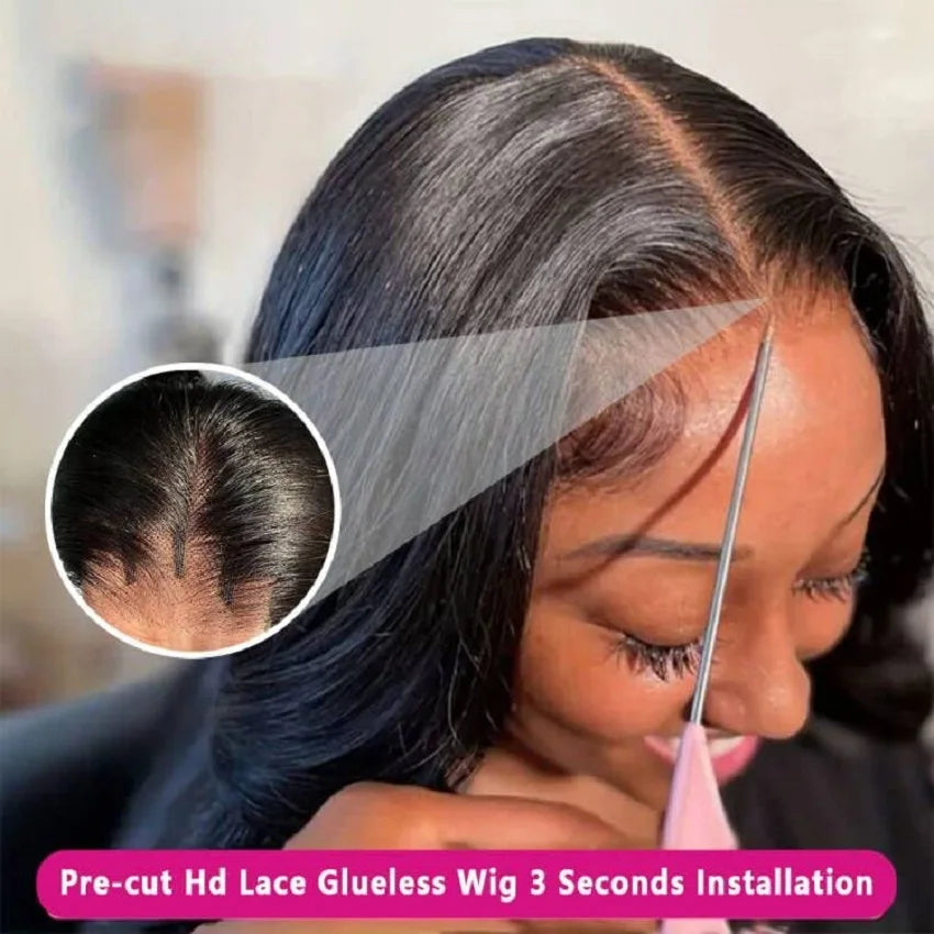 Brazilian Human Hair Lace Front Wig: Premium Quality Straight Texture