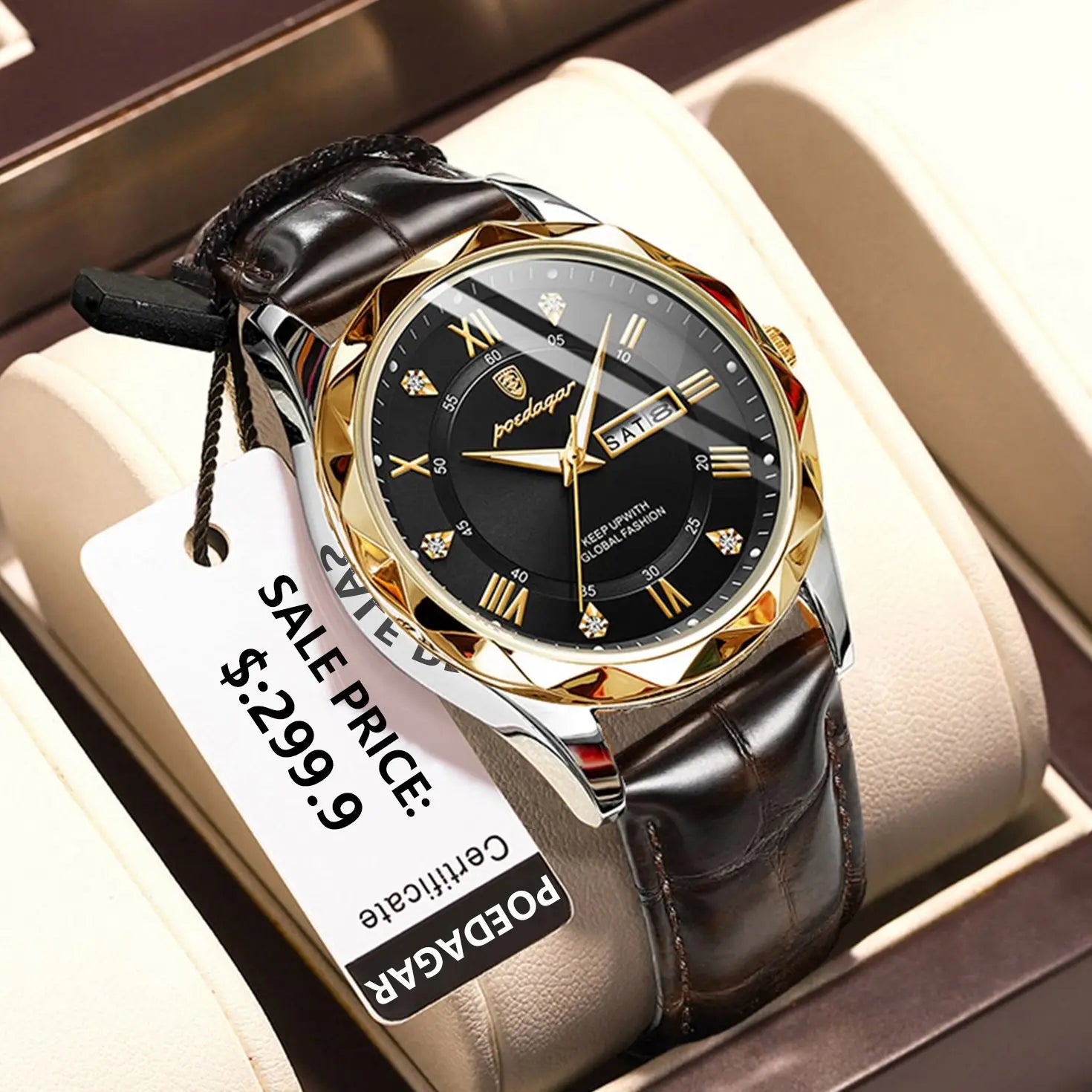 POEDAGAR Luxury Business Wristwatch: Class & Sophistication in Timekeeping