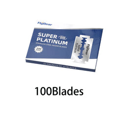 Stainless Steel Double Edge Razor Blades - Professional Barber Tool for Smooth Shave