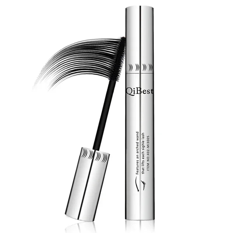 4D Silk Fiber Volumizing Black Mascara for Lush Eyelashes