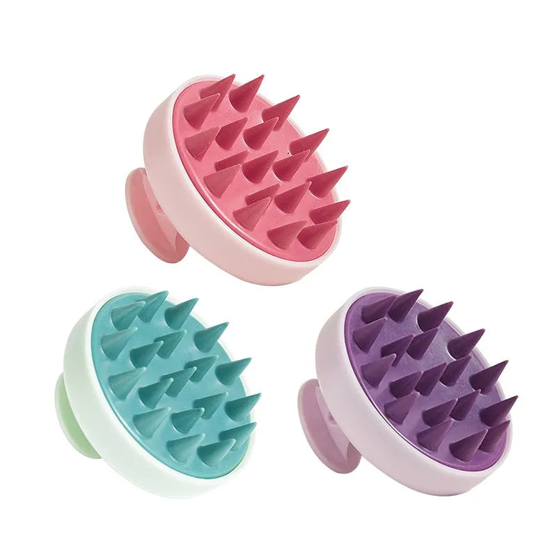 Silicone Hair Massager & Scalp Spa Brush: Relaxing Stress Relief & Deep Clean