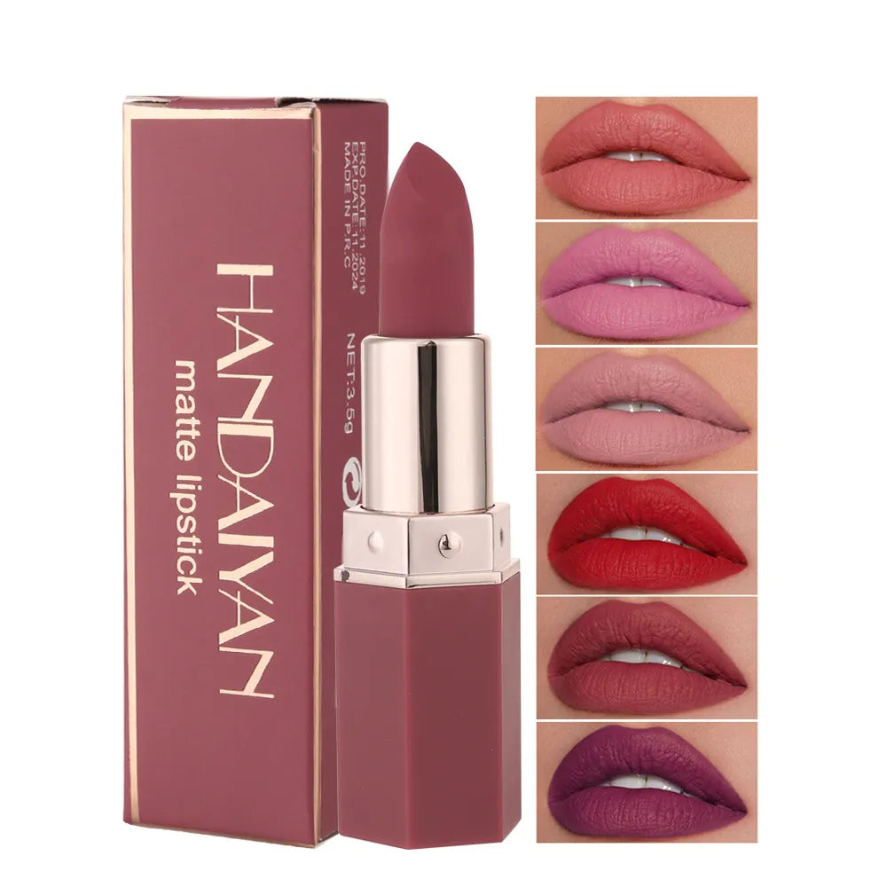 HANDAIYAN Matte Lipstick & Lip Gloss Combo: Natural Beauty Essential for Long-Lasting Appeal
