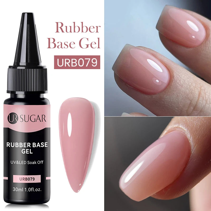Nude Jelly White Rubber Base Gel: Long-Lasting Chip-Resistant Color