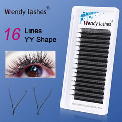 YY Shape Wendy Design Double & Triple Tip Mix Black Lashes