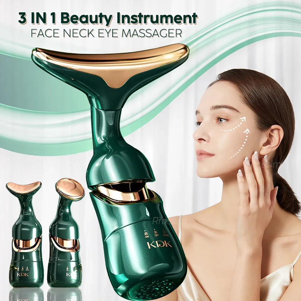 Facial Revitalize 3-In-1 Beauty Tool: Skin Firming, Wrinkle Eraser, Contour Sculptor & Anti-Aging Facial Toning Device