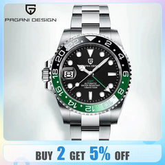 PAGANI DESIGN Luxury GMT Mechanical Wristwatch for Men