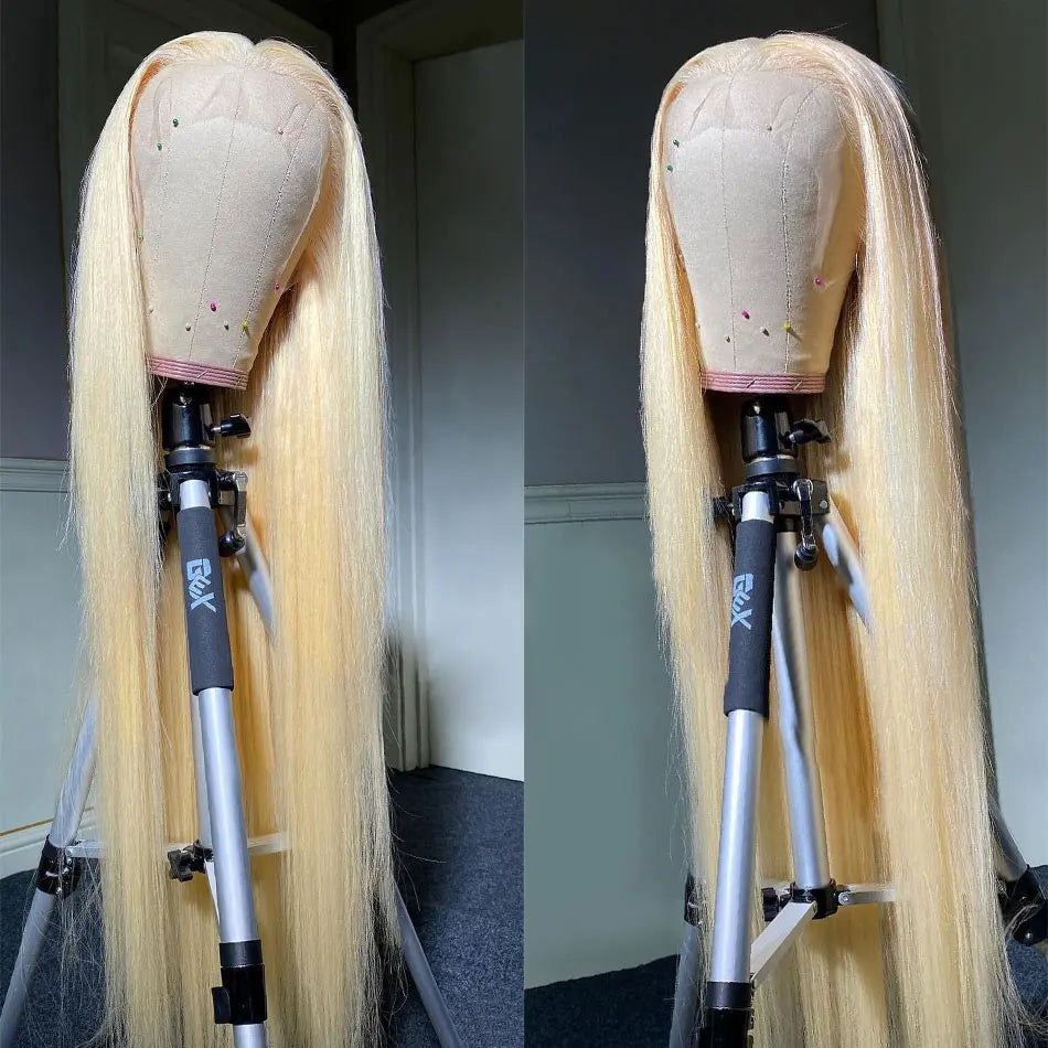 613 Blonde Bob Wig: Seamless Lace Front Human Hair for Stylish Looks