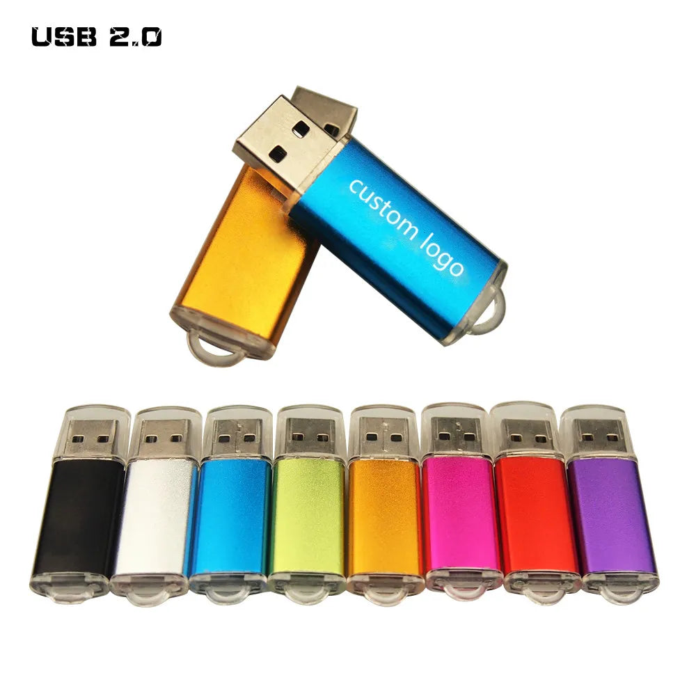 Engrave Gift USB Flash Pen Drive 2.0 4gb 8gb Memory Stick 128mb 16gb 32gb Pendrive for Business Mini Cle U(Over 10pcs Free Logo)  My Store   