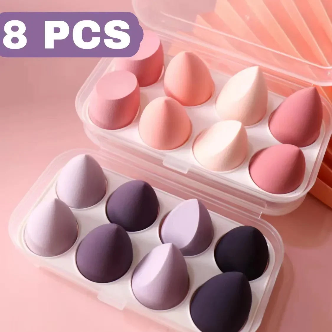 Piece Shape Makeup Sponge Set: Flawless Application Kit for Korean Beauty Looks.