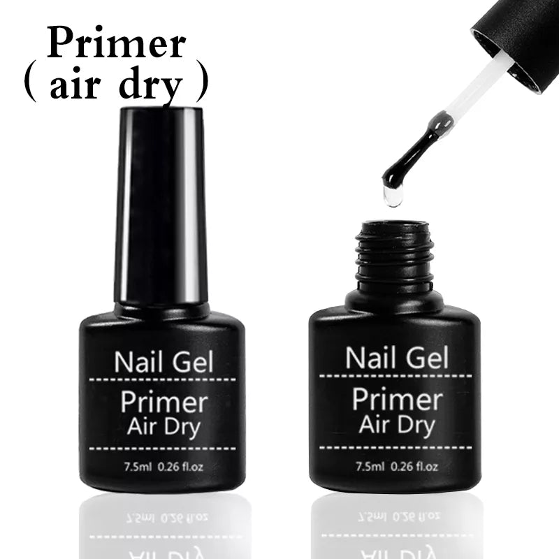 Limegirl 7.5ml Fast Air Dry Primer Matt Top Gel Base Primer Top Coat And Base Ccoat Soak Off Gel Nail Polish For Nail Art Design  beautylum.com   