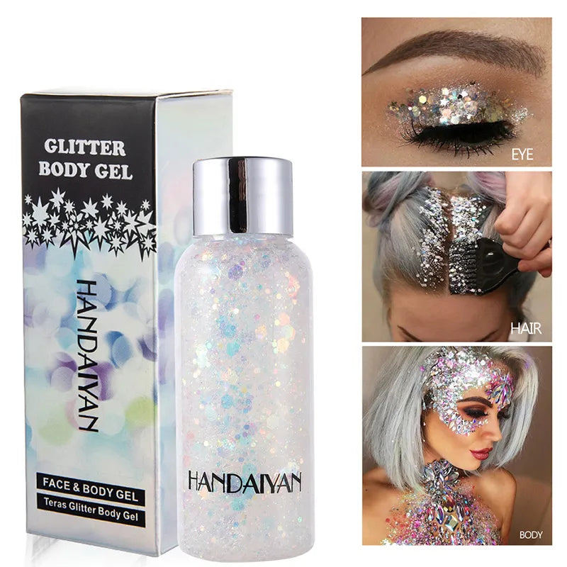 Trend Sparkle Glitter Stickers: Sparkling Sequins Kit for Makeup & Festivals