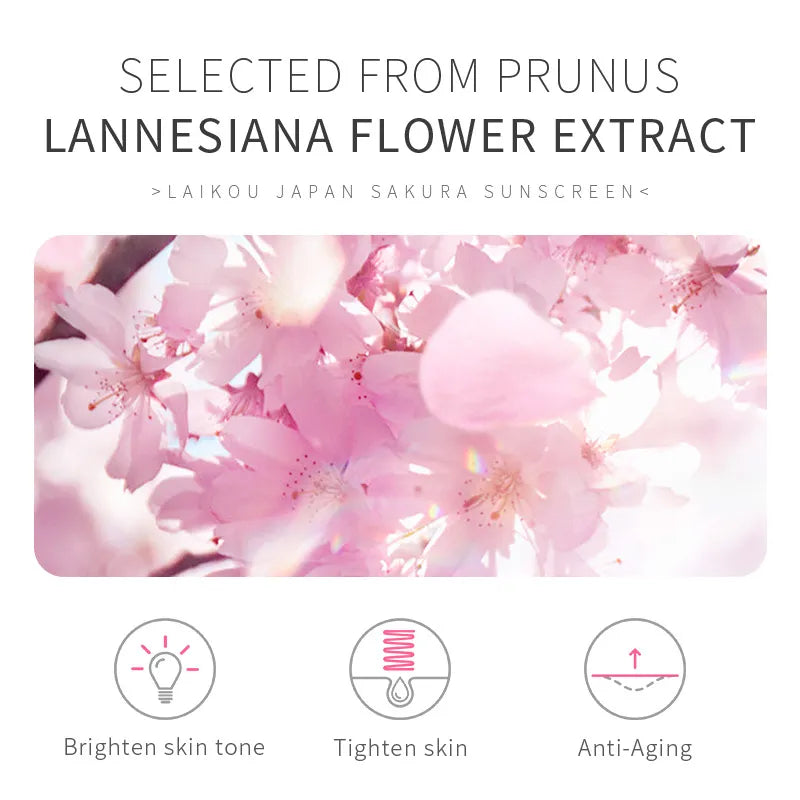 Sakura Radiance Sunscreen: Brightens Skin, UV Protection, Nourishes Skin