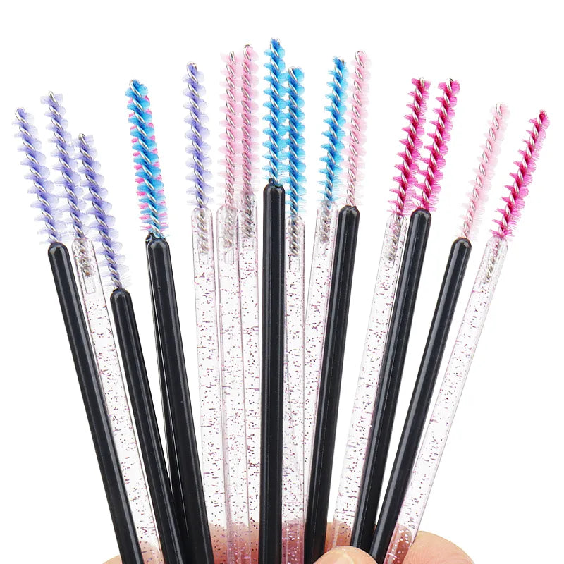 Crystal Diamond Makeup Brush Set: High-Quality Disposable Brushes