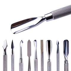 Stainless Steel Cuticle Pusher & Dead Skin Remover Tool: Precision Nail Care