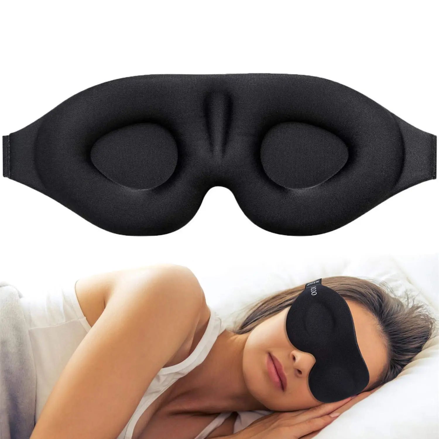Memory Foam 3D Contoured Sleep Mask: Ultimate Comfort and Light Blocking