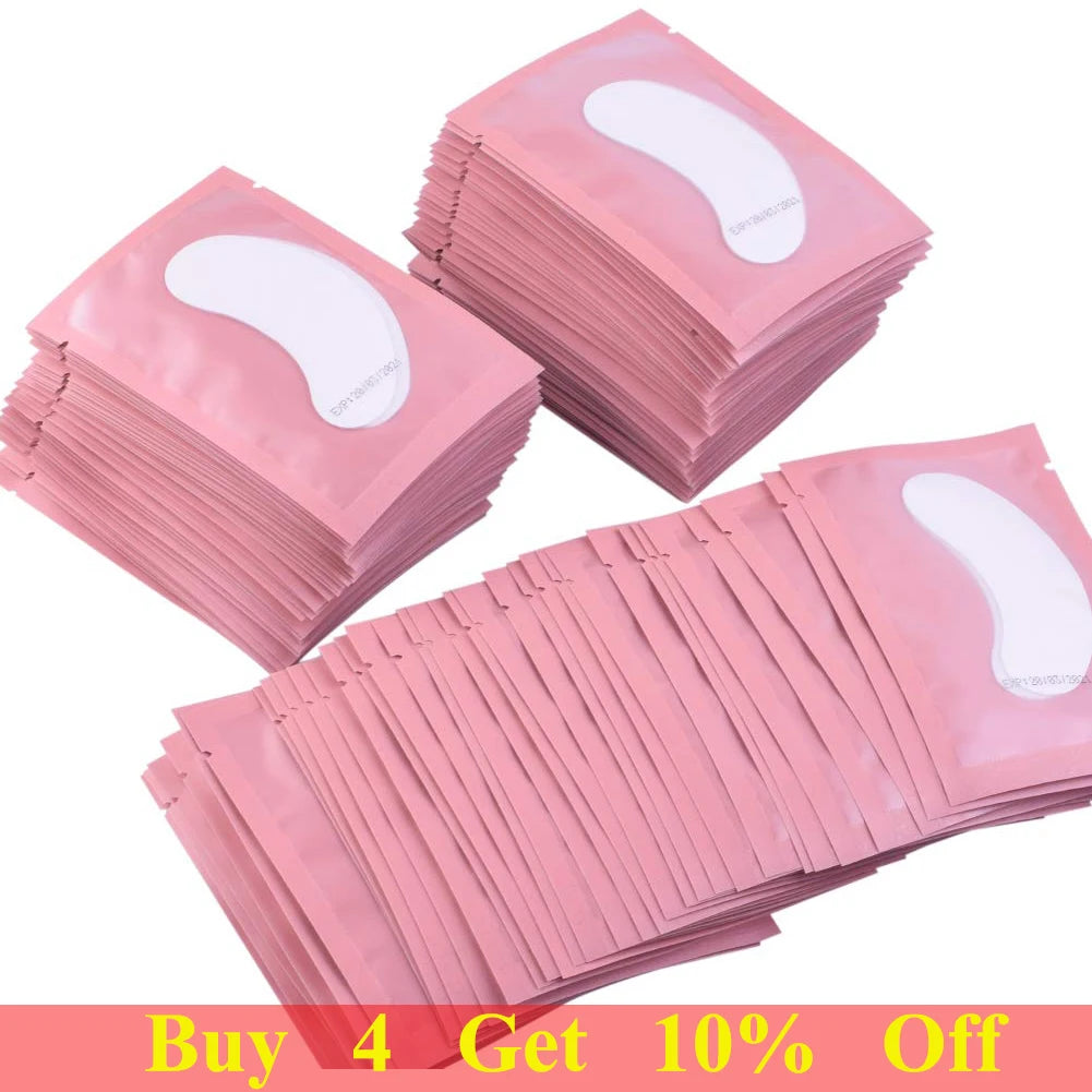 100pairs Eyelash Extension Paper Patches Grafted Eye Stickers 7 Color Eyelash Under Eye Pads Eye Paper Patches Tips Sticker  beautylum.com   
