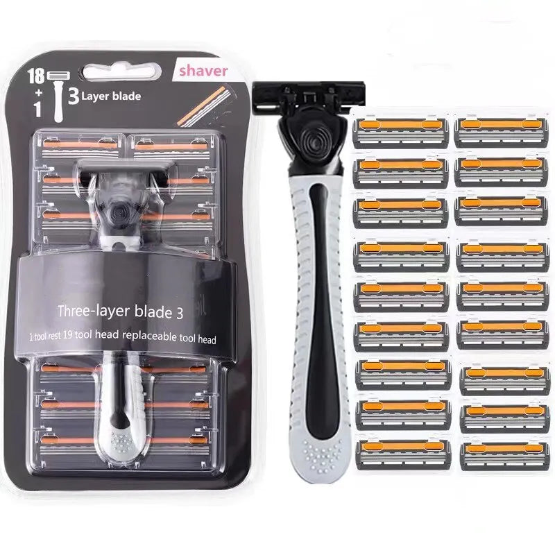 Ultimate Three-Layer Men's Shaver with Multi-Tool Head