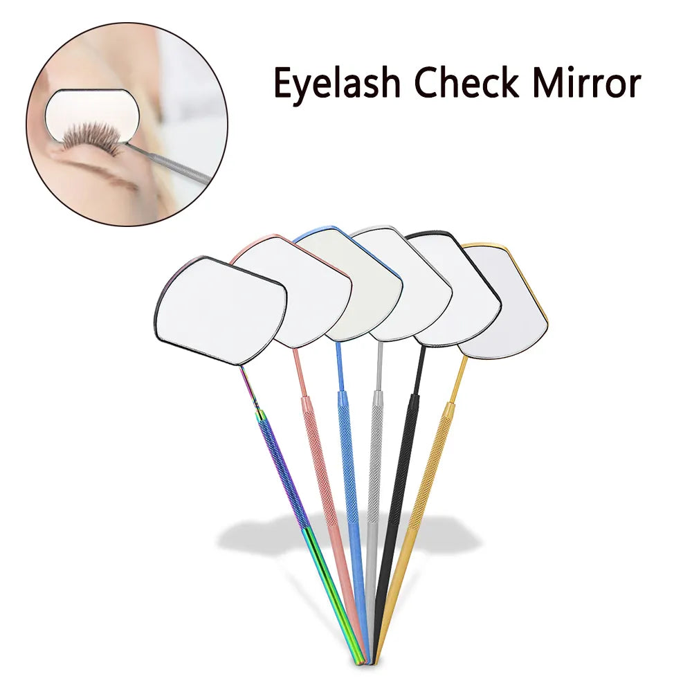 Stainless Steel Eyelash Extension Mirror: Precision Tool for Makeup Artists
