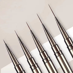 Nail Art Brush Set with Metal Handles: Precision Tools for Stunning Manicures